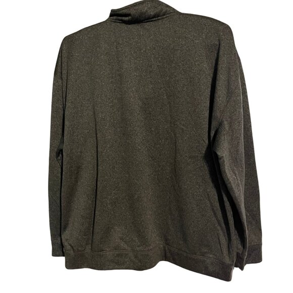 Detroit Red Wings NHL 1/4 Zip Pullover Sweatshirt Men's 2XL Gray Red Trim - Picture 3 of 5